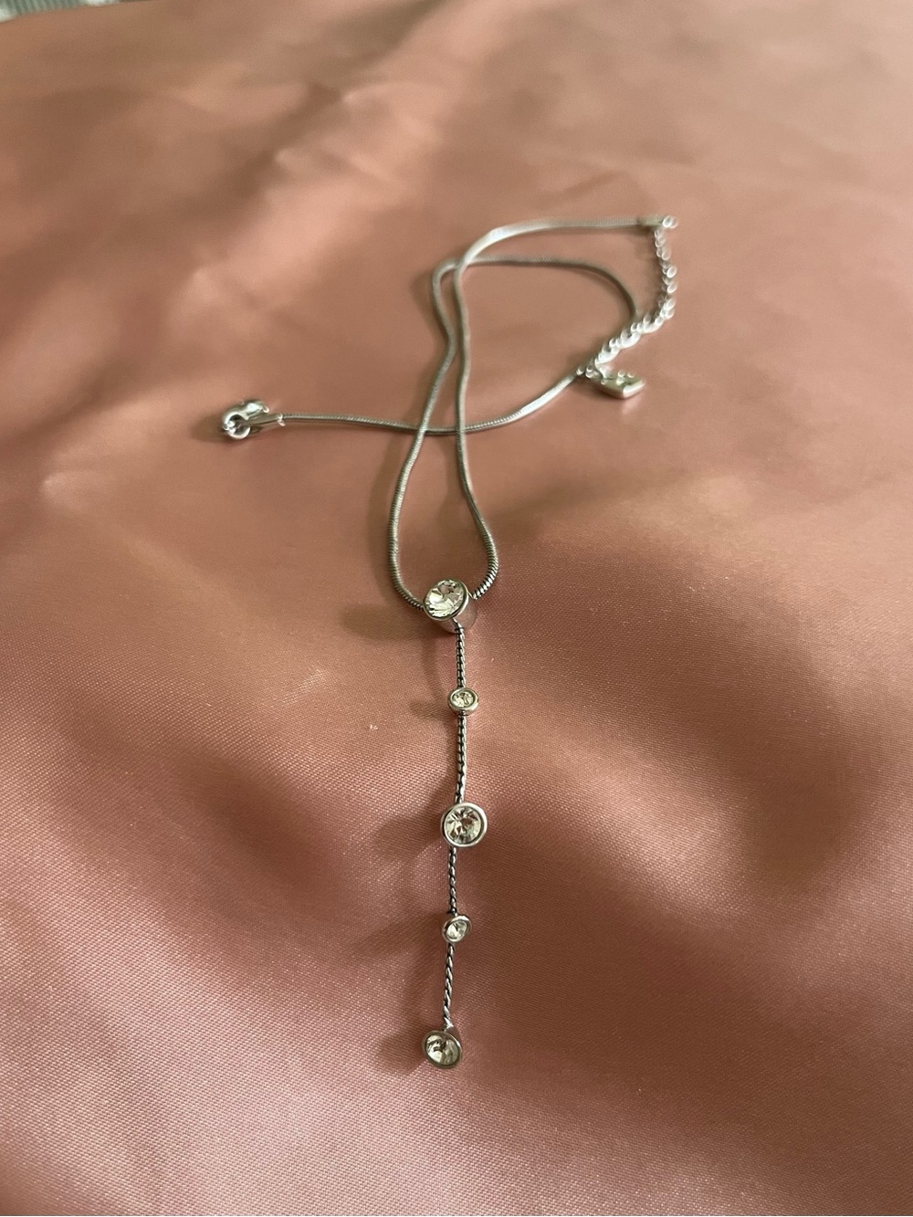 Swarovski Crystal Y-Drop Necklace - Picture 5 of 7